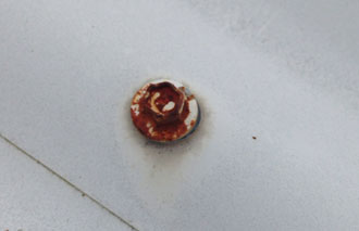 rusted screw